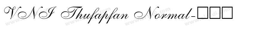 VNI Thufapfan Normal字体转换